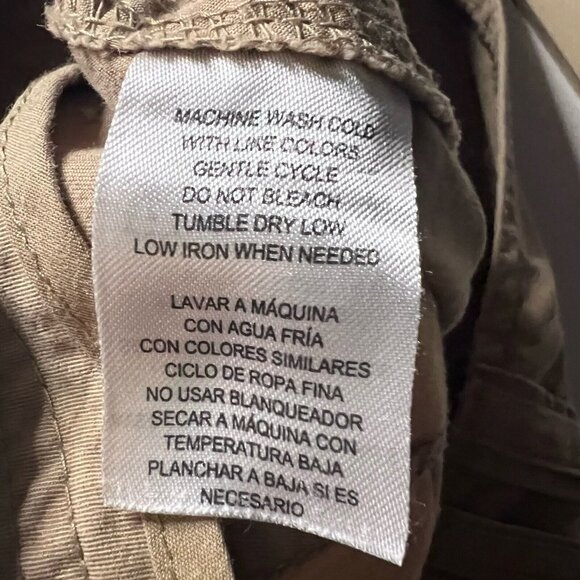 Caribbean Joe Women's Tan Capri Pants Women's Size Petite 14 - Picture 6 of 9